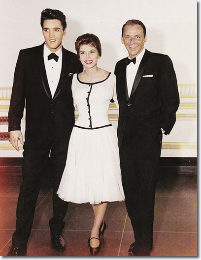 Elvis Presley, Nancy Sinatra, Frank Sinatra : March 26, 1960 : Fontainebleau Hotel.