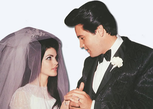 Elvis presley and priscilla's wedding